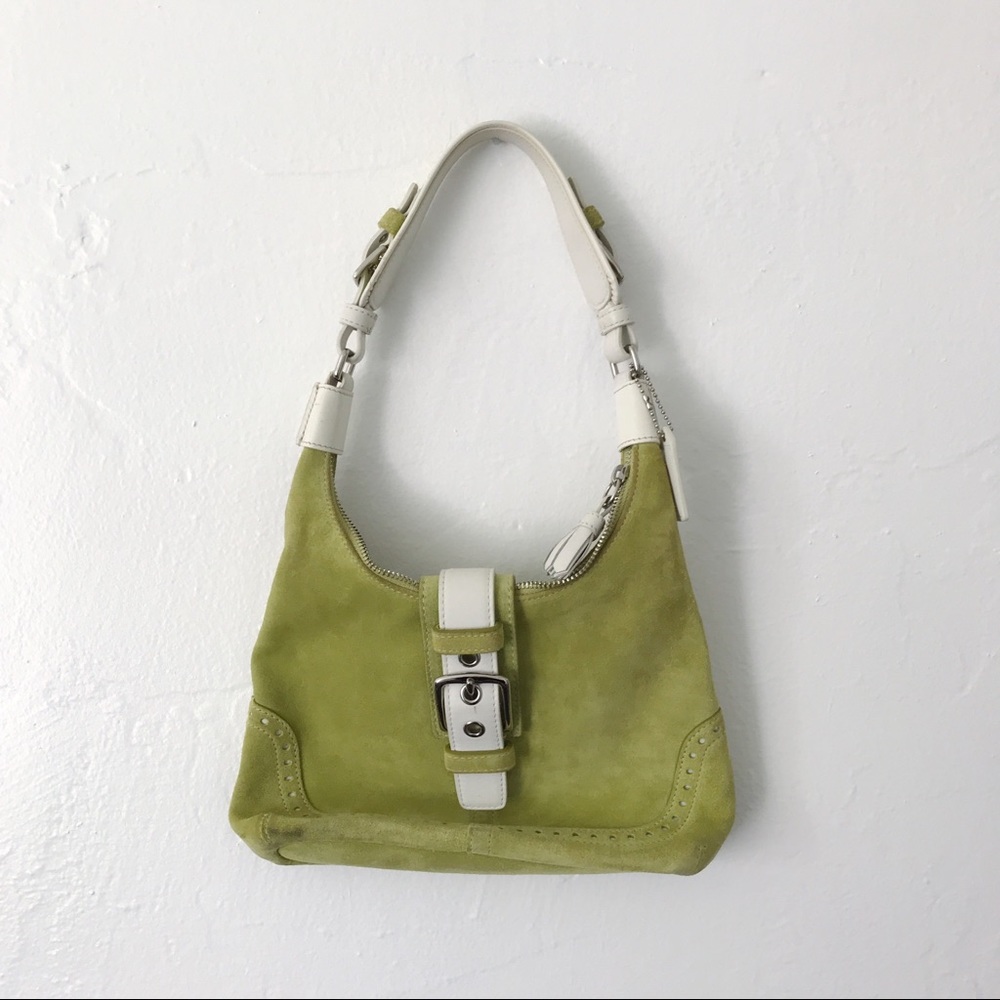 AUTHENTIC Coach suede mini shoulder bag
